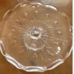 Princess House Crystal Cake Plate